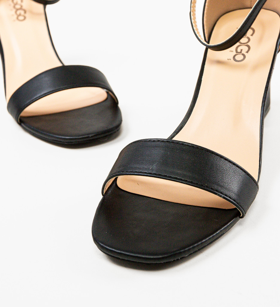 Sandale cu Toc Imma Negre | Eleganță Maximă - imagine 5