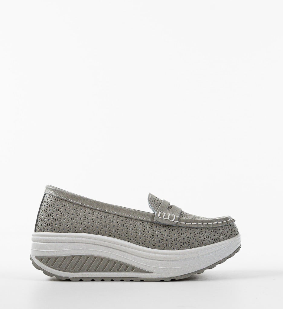 Pantofi Fyrya Gri Casual | Confort și Stil - imagine 10