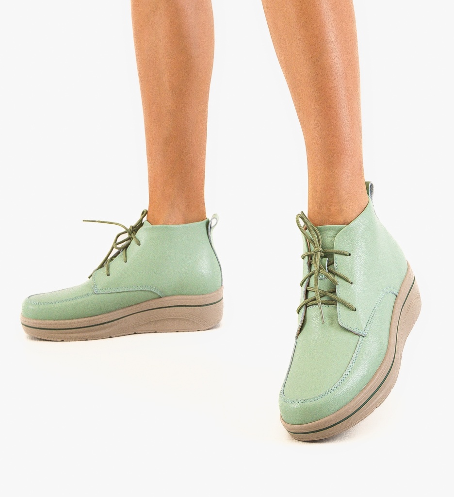 Pantofi Casual Bergamon Verzi | Confort & Stil - imagine 2