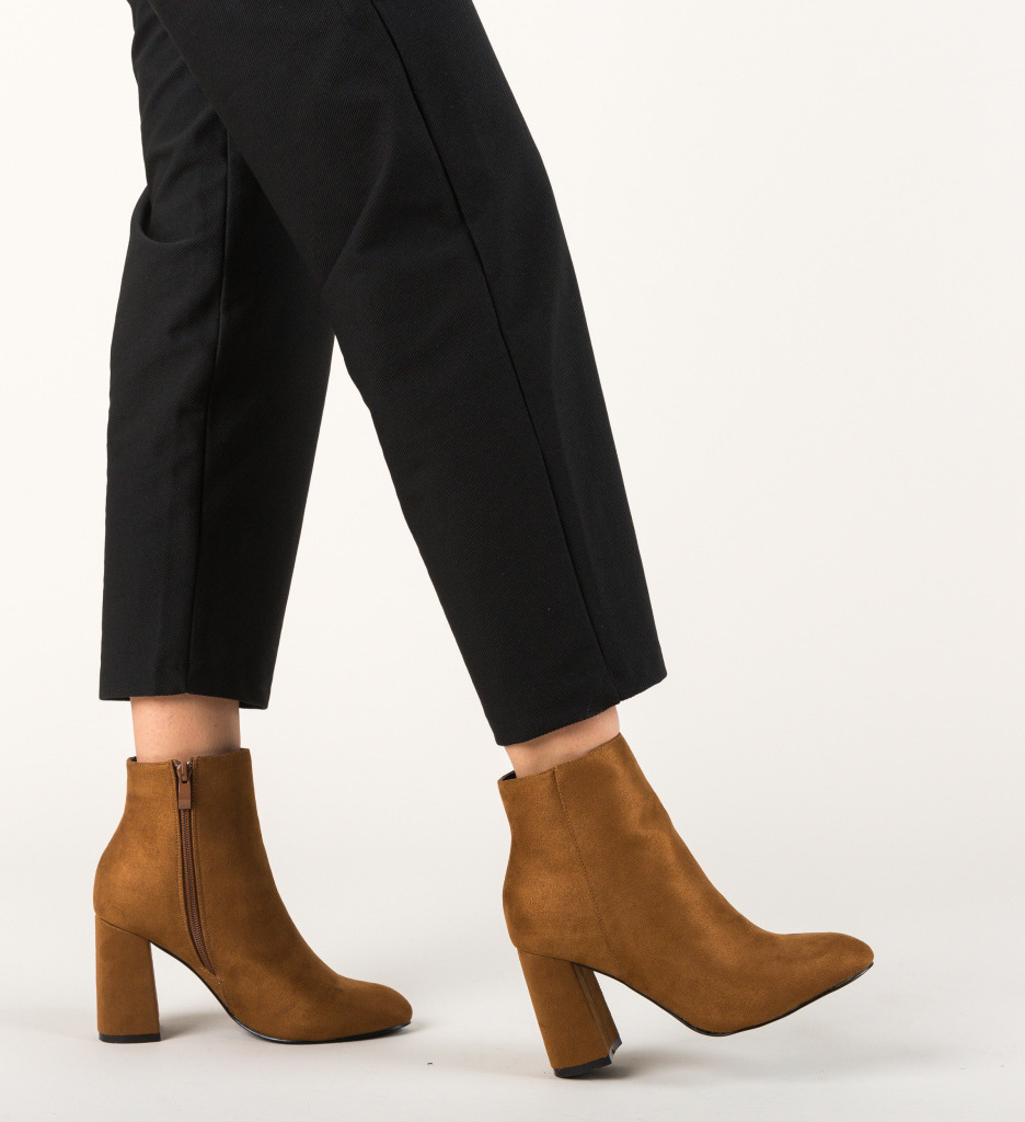 Botine Dama Fekra Camel | Design Elegant - imagine 4