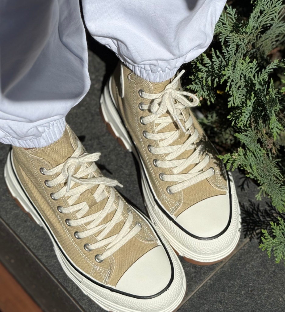 Sneakers Dama Puss Khaki - Confort Sport