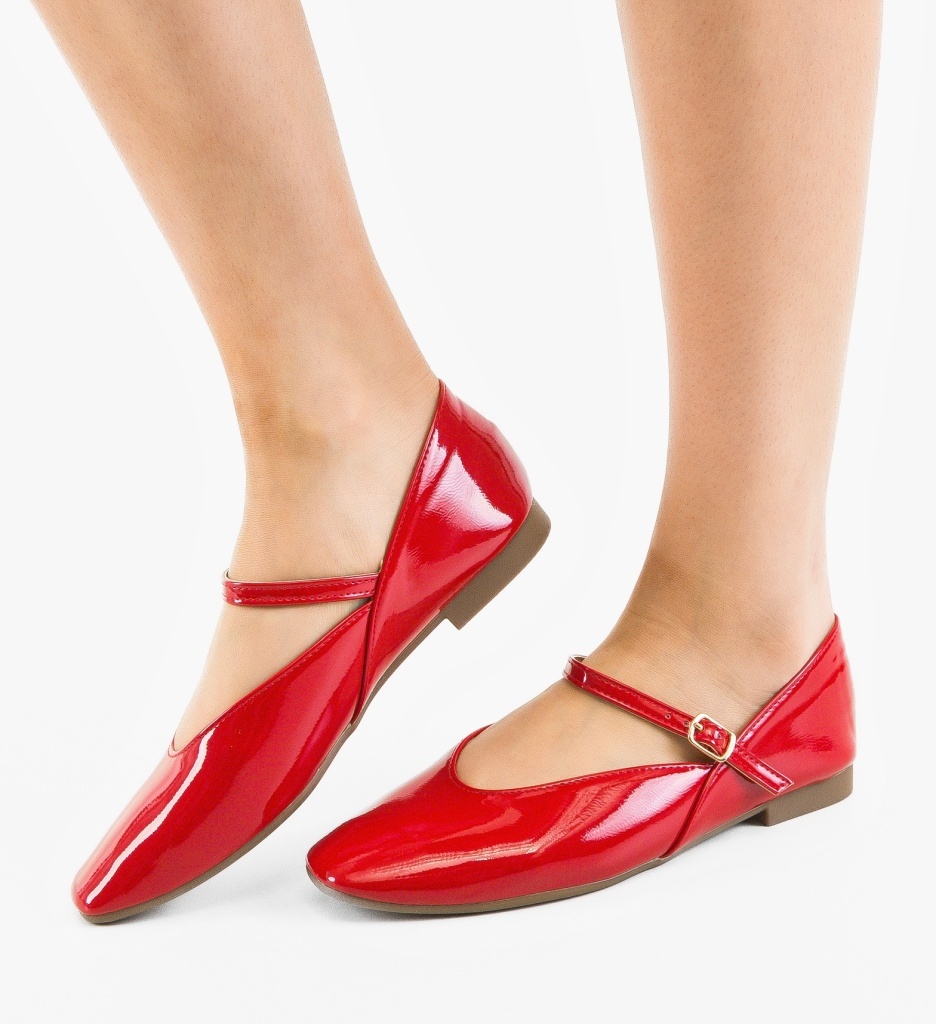 Balerini Dama Perre Rosii - Eleganță și Confort Casual - imagine 6