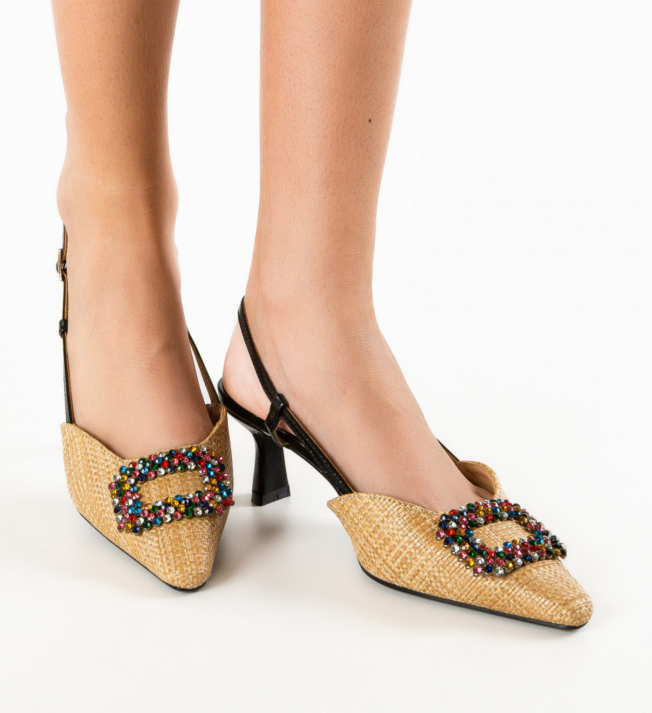 Pantofi Rafiana Bej | Eleganță și Stil - imagine 3