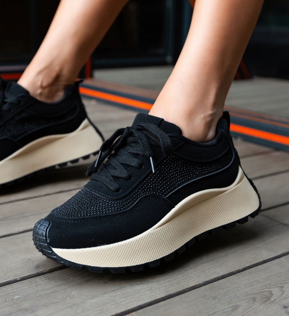 Sneakers Dama Comy Negri | Confort și Stil