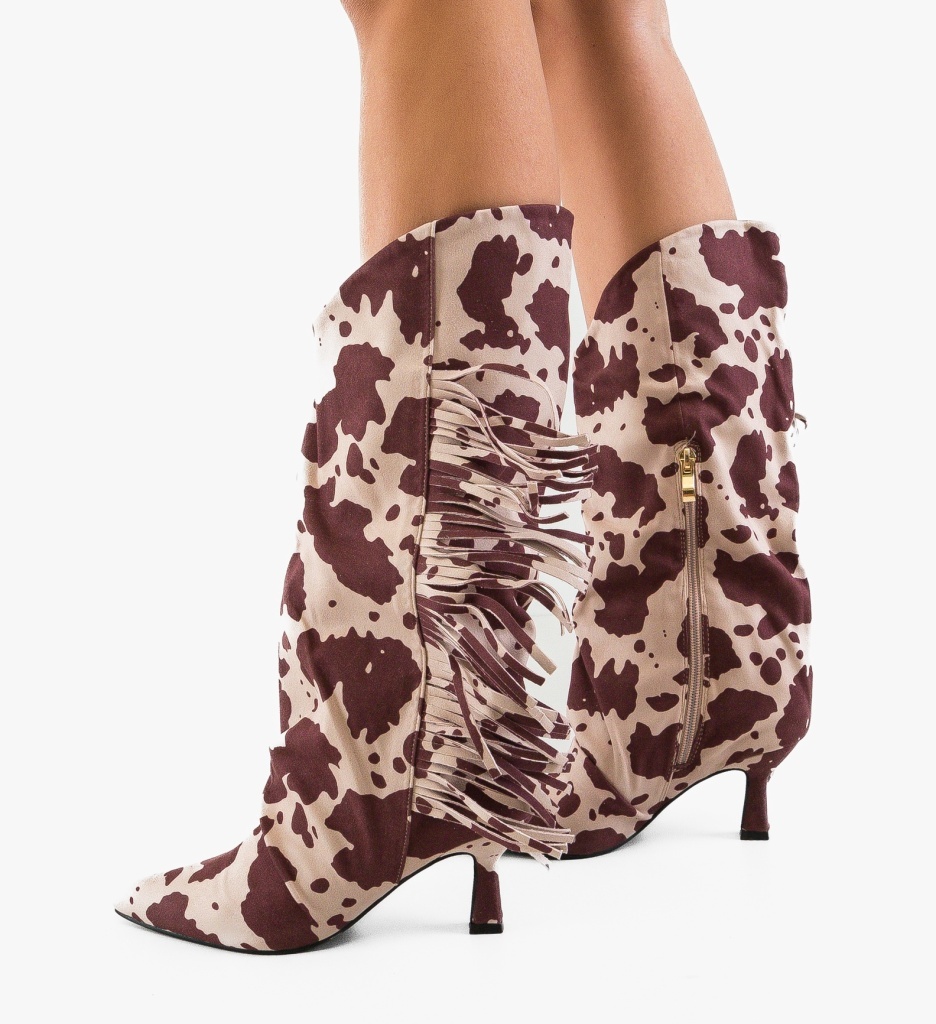 Cizme Dama Farende Print - Eleganță și Stil