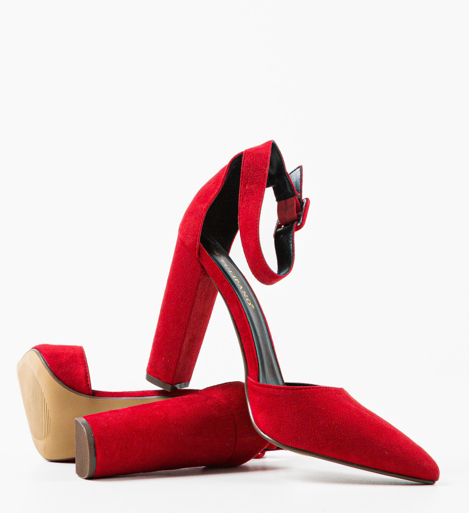 Pantofi cu Toc Rosii Khalid - Eleganță Asigurată - imagine 5