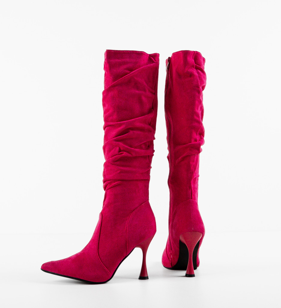 Cizme Dama Klabo Fuchsia - Eleganță și Stil - imagine 8