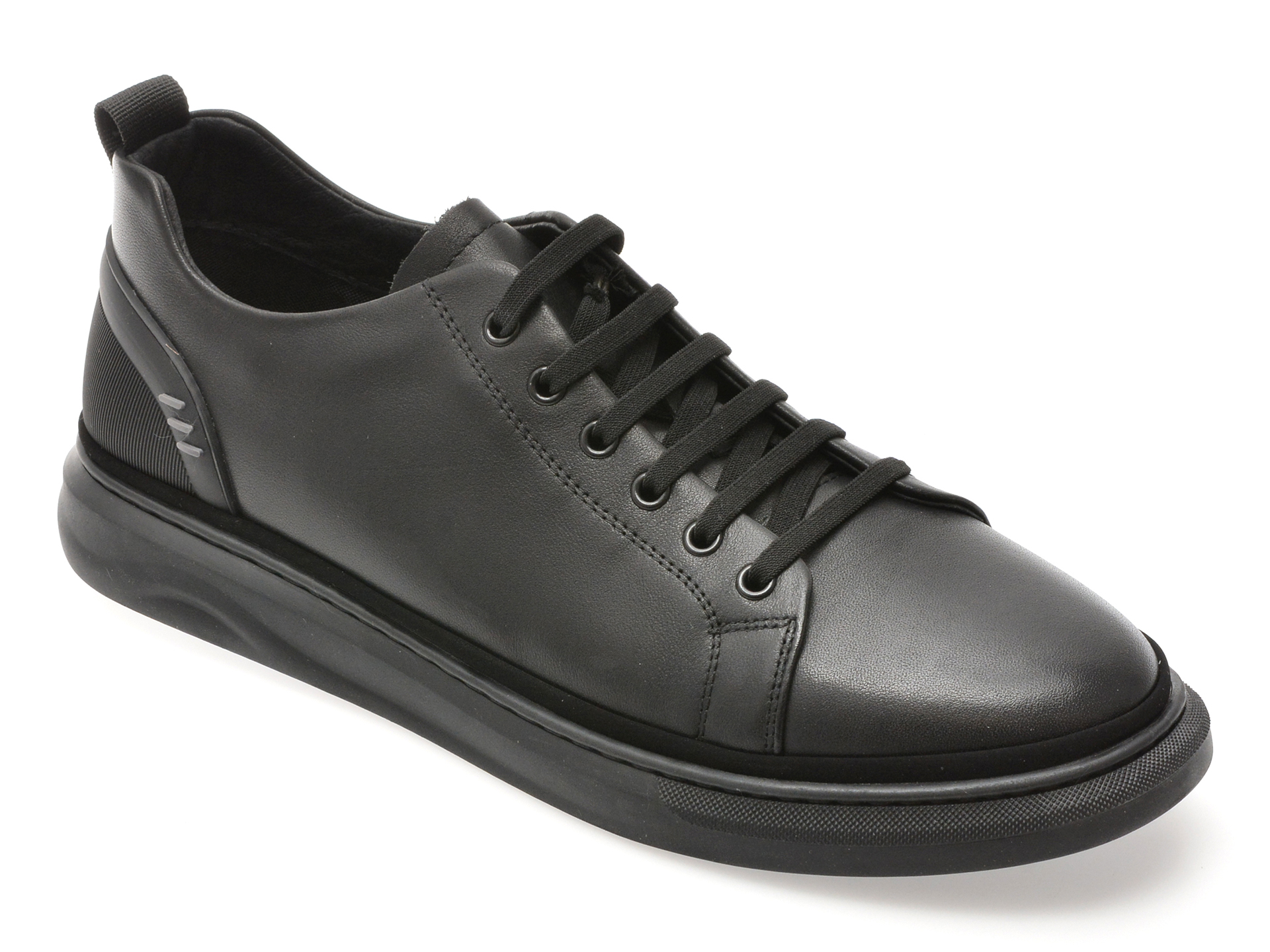 Pantofi Sport Epica Negri din Piele Naturală