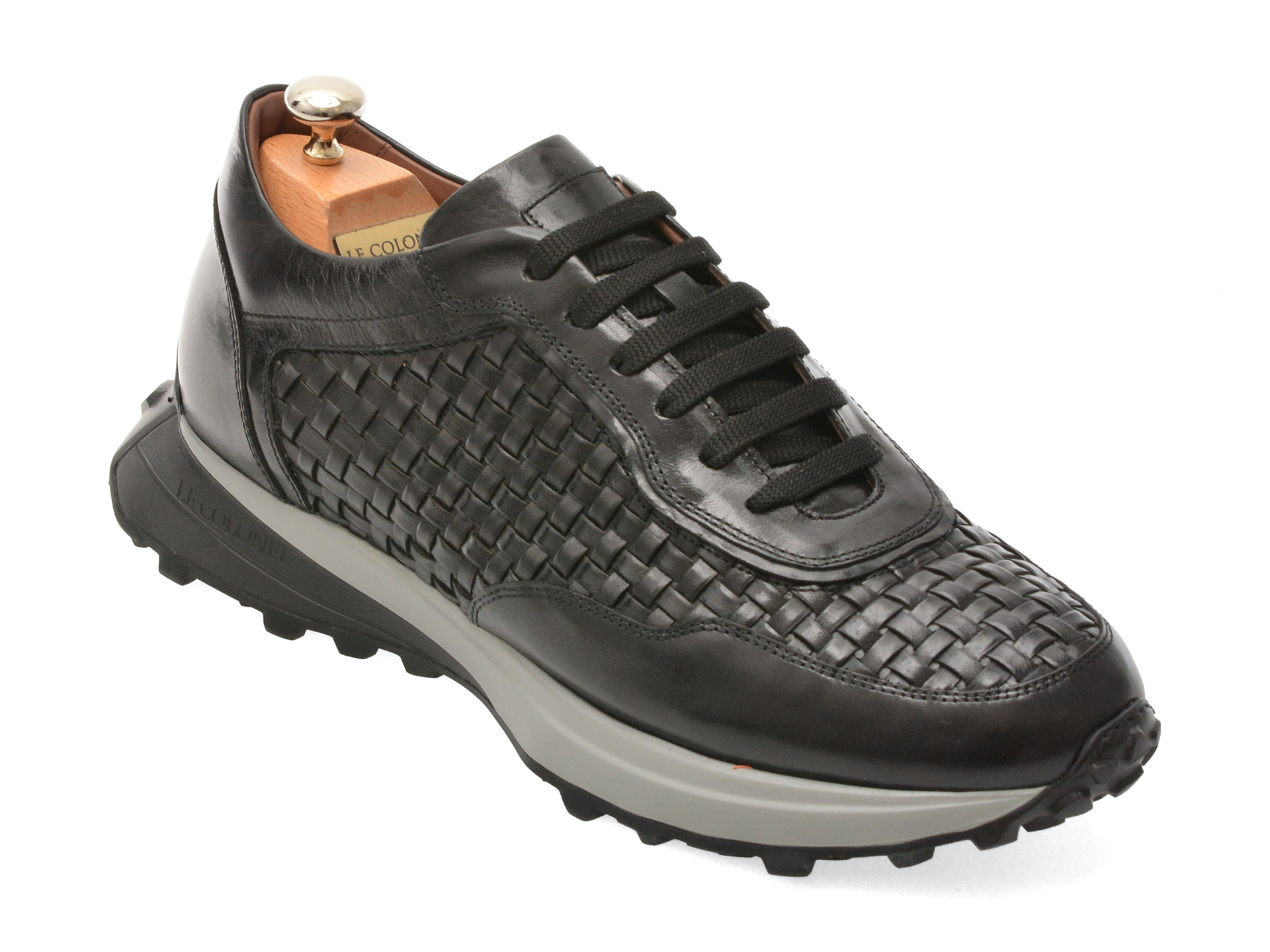 Pantofi Sport Le Colonel Piele Naturală Negri