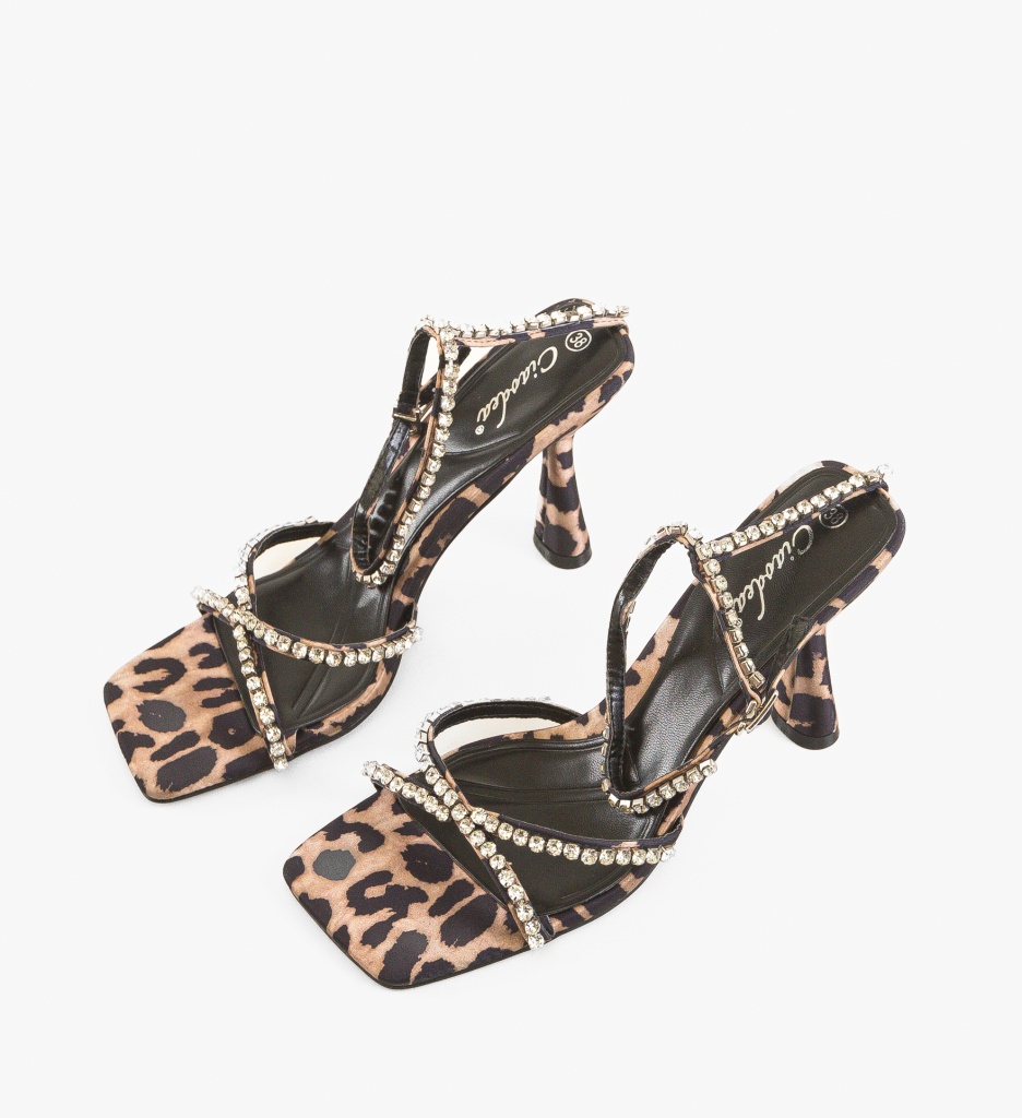 Sandale cu Toc Aron Animal Print - Stil și Eleganță - imagine 4