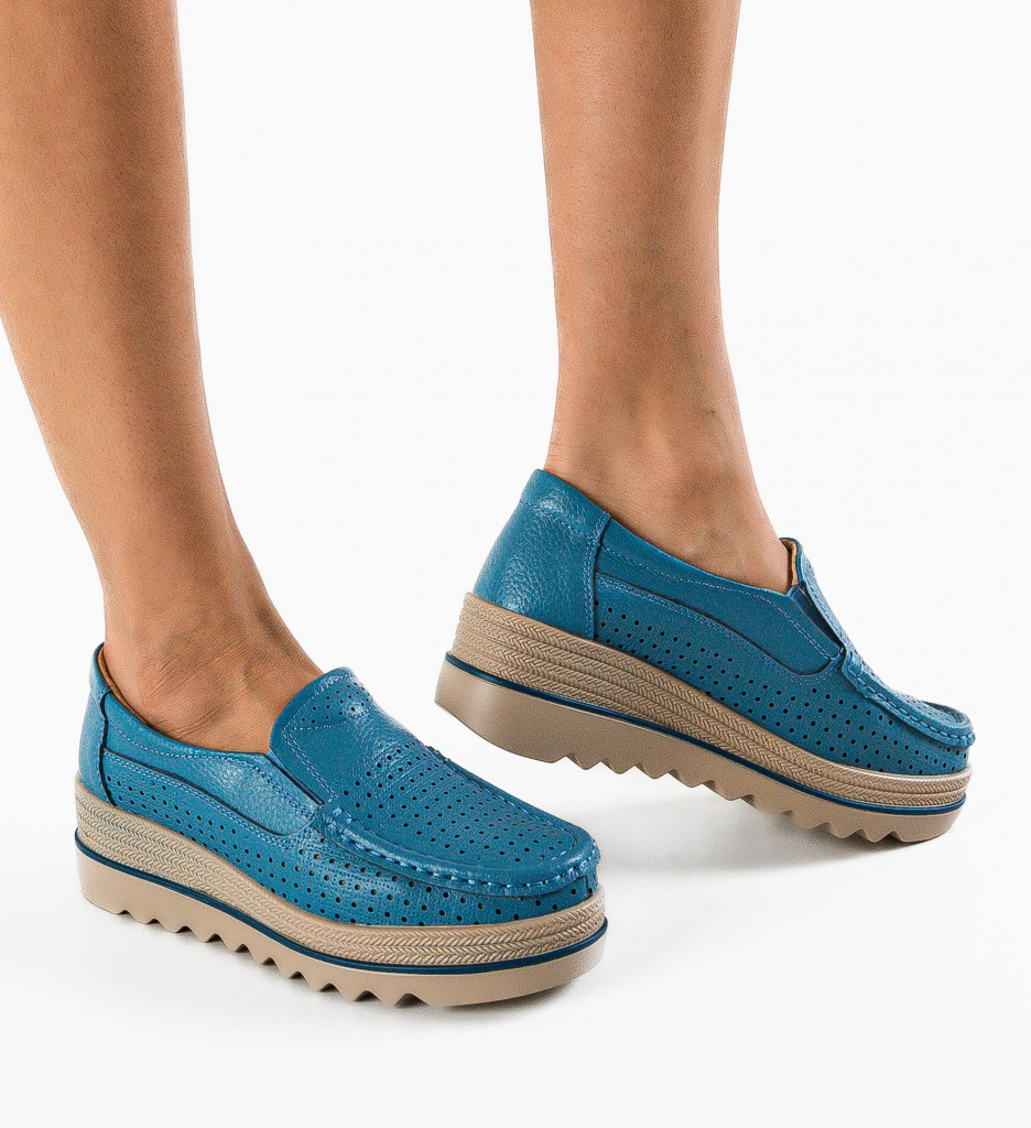 Pantofi Casual Krat Albastri - Confort și Stil Zilnic - imagine 2