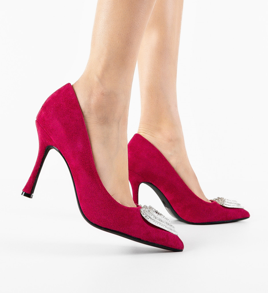 Pantofi cu Toc Oise Fuchsia | Stil și Eleganță - imagine 3