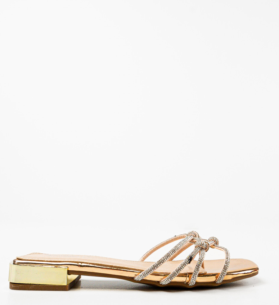 Papuci Dama Dia Aurii | Stil și Eleganță - imagine 4