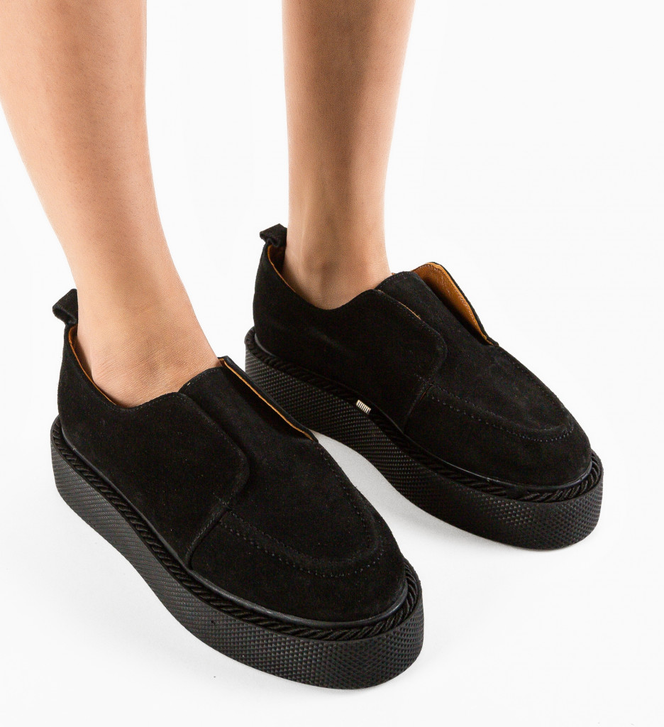 Pantofi Casual Hanter Negri - Confort & Stil