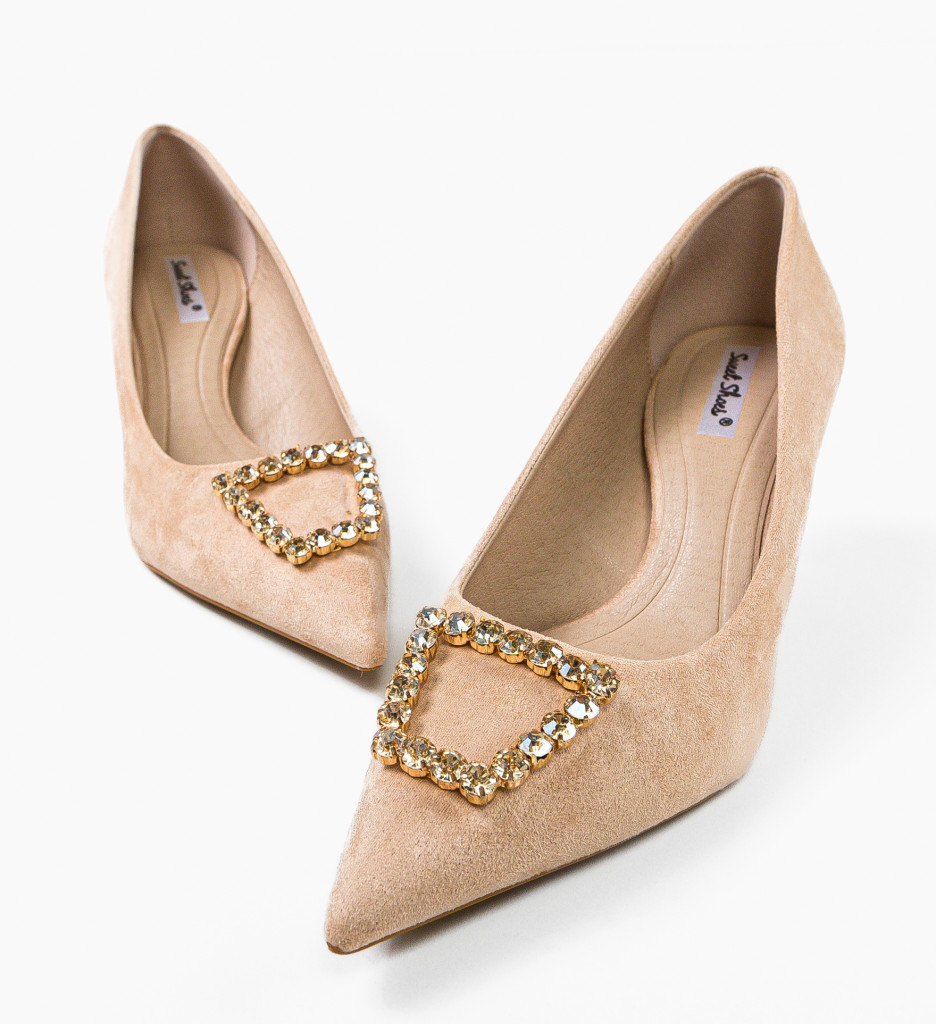Pantofi Dama Riya Bej | Stil și Eleganță - imagine 5