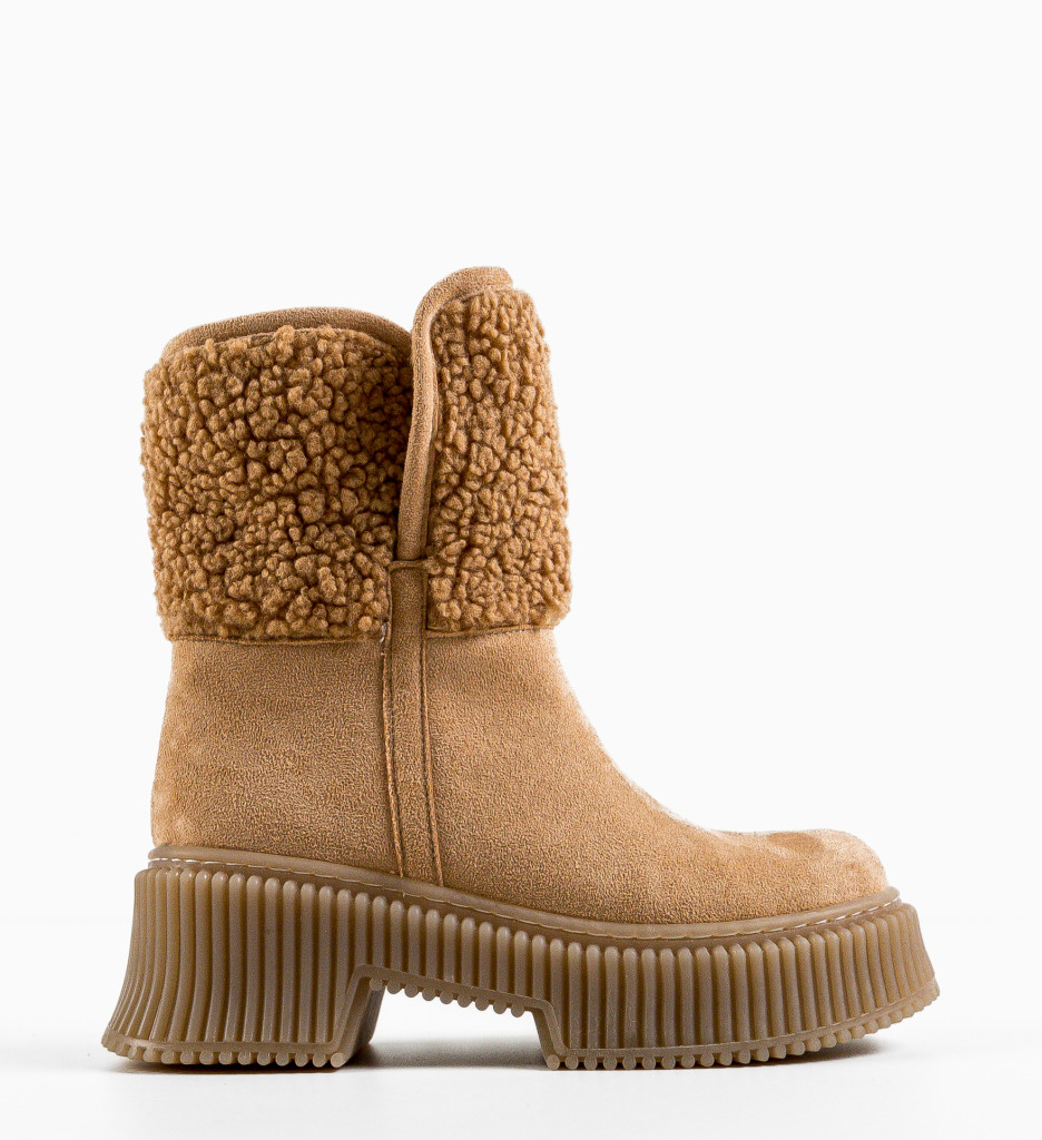 Ghete Dama Friday Bej - Confort & Stil