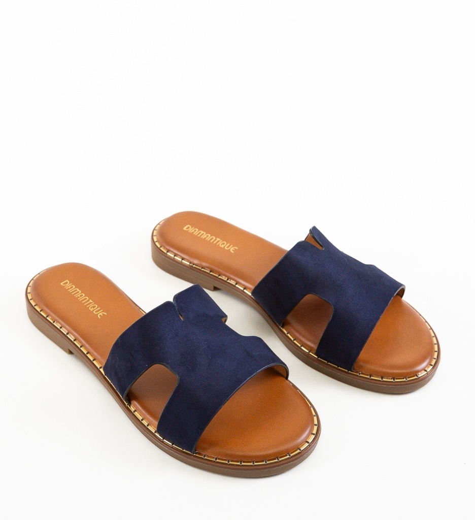 Papuci Dama Yorang Bleumarin Confortabili - imagine 2