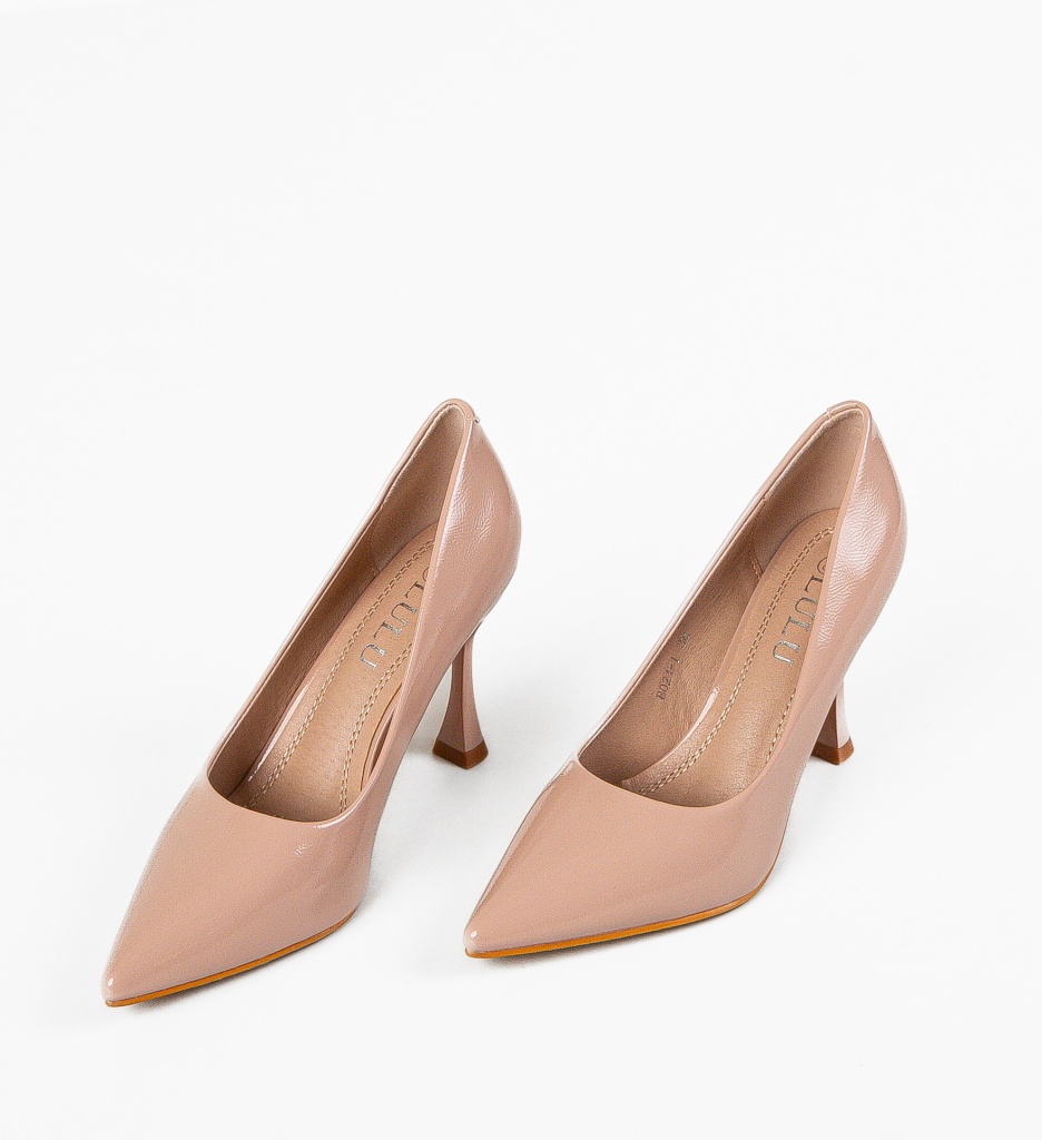 Pantofi Dama Kikora Roz 3 cu Toc Eleganți - imagine 5