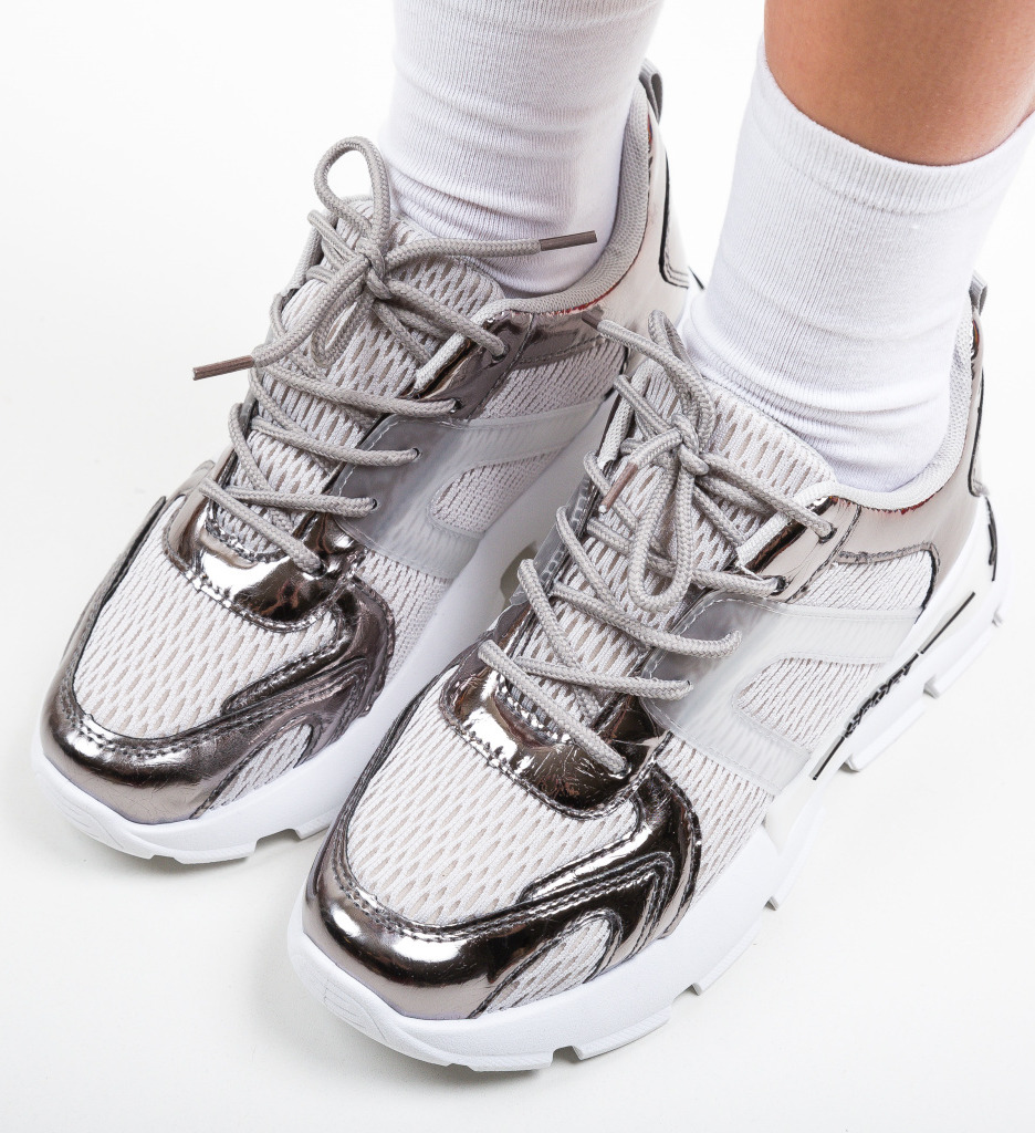 Pantofi Sport Lucian Gri, Confort Superior - imagine 3