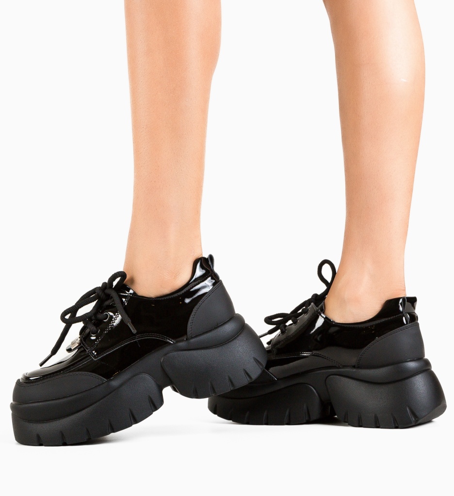 Pantofi Casual Miu Negri | Stil și Confort Zilnic - imagine 2