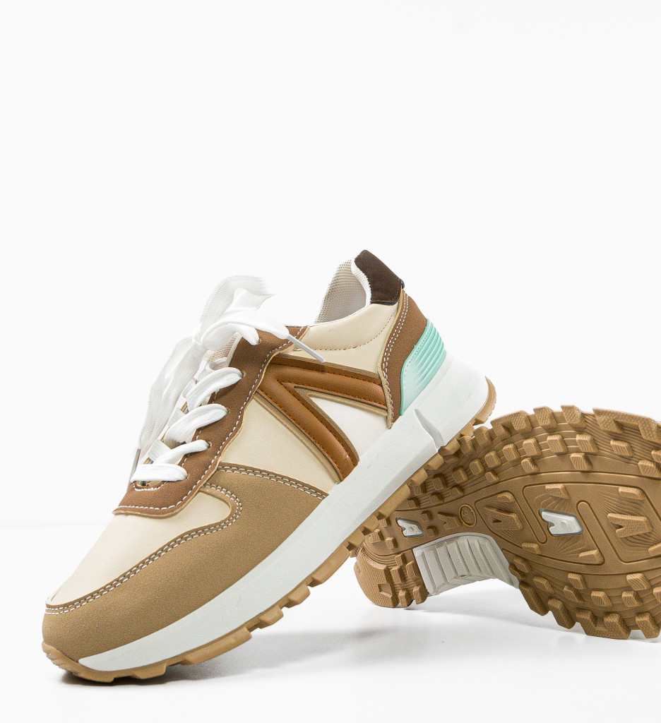 Sneakers Dama Khaki | Confort Urban Modern - imagine 9