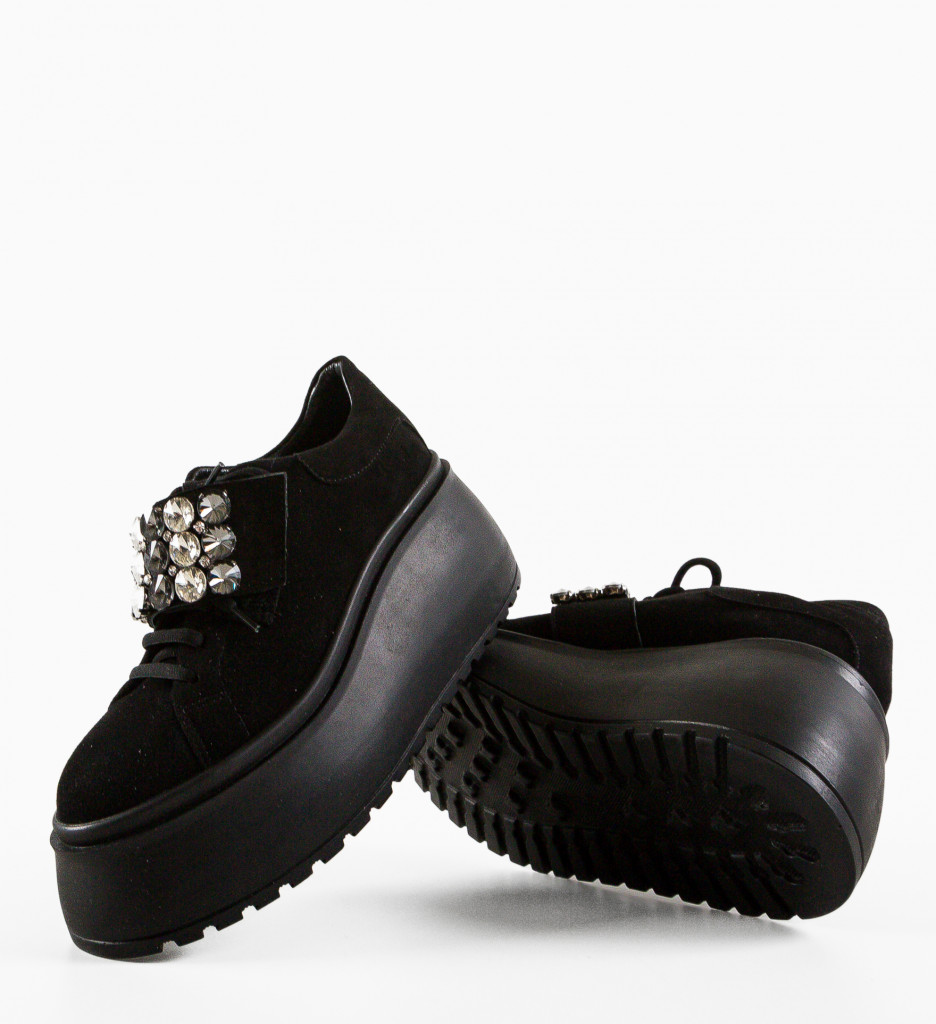 Pantofi Casual Alma Negri | Confort Zilnic - imagine 7