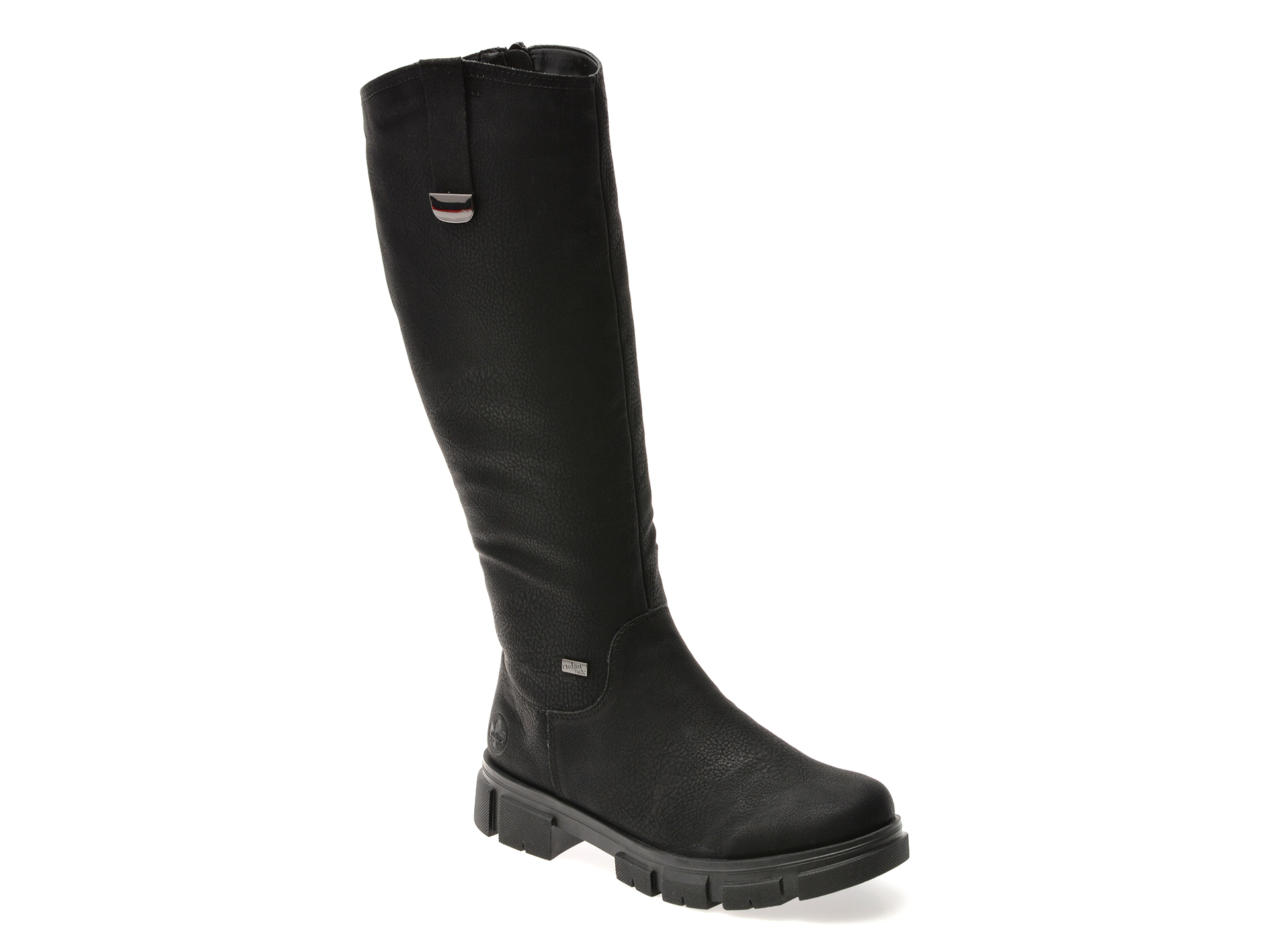 Cizme Rieker Negre Y7190 din Piele Ecologică