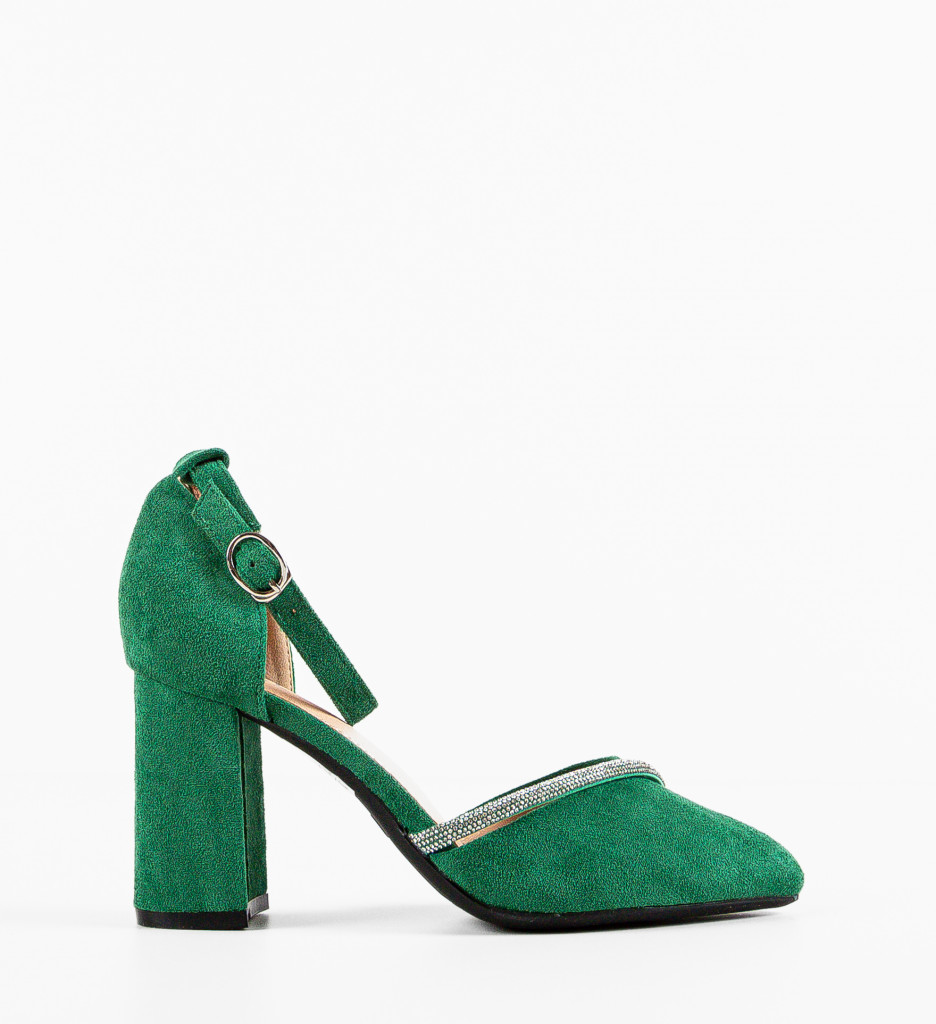 Pantofi Dama Verzi cu Toc - Eleganță și Stil - imagine 4
