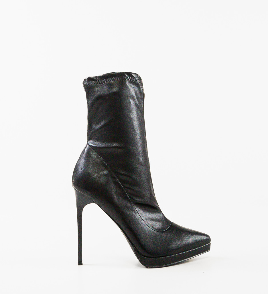 Botine Dama Scarl Negre - Eleganță și Stil - imagine 5