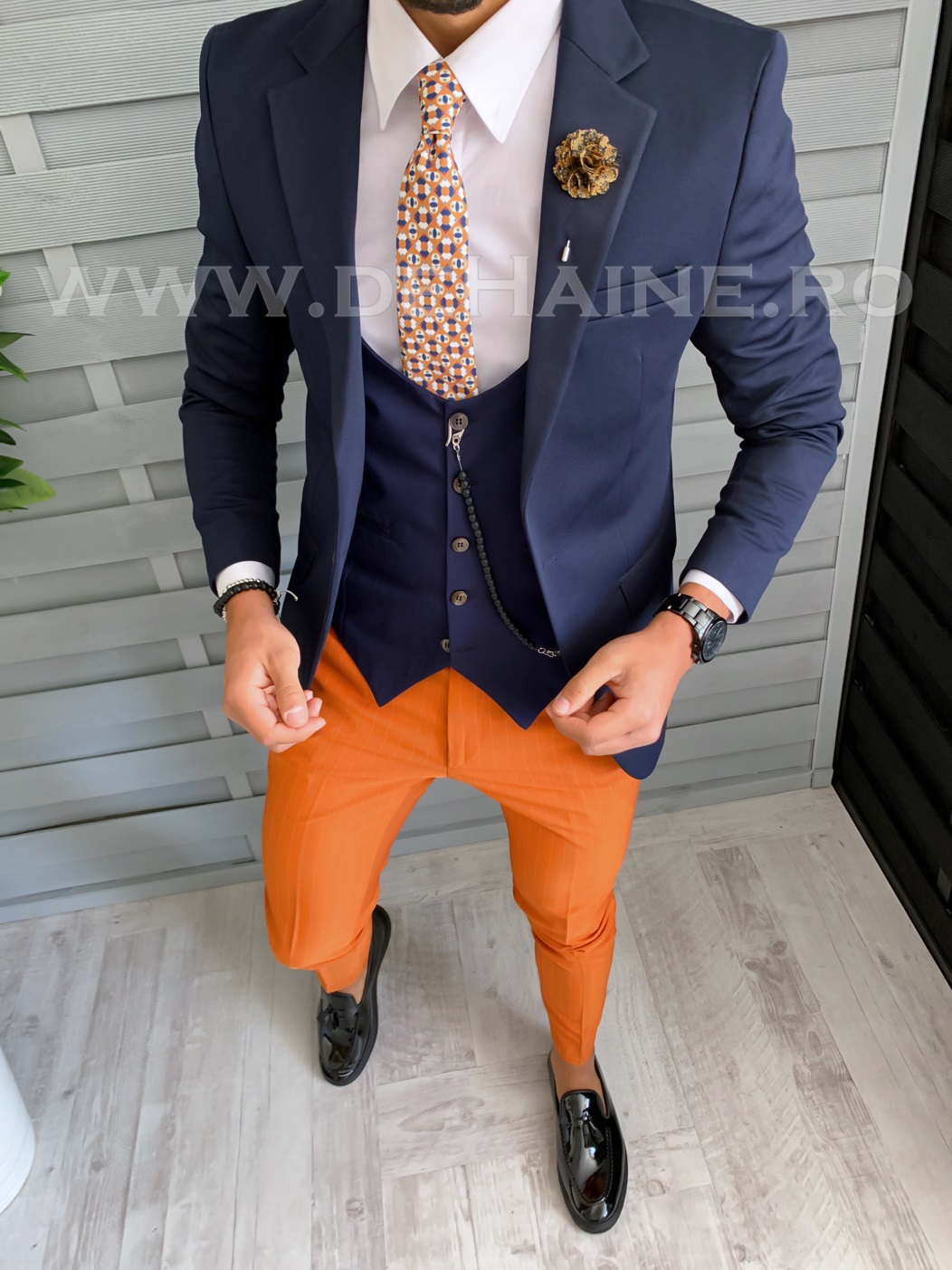 Tinuta Barbati Smart Casual 5 Piese Slim Fit