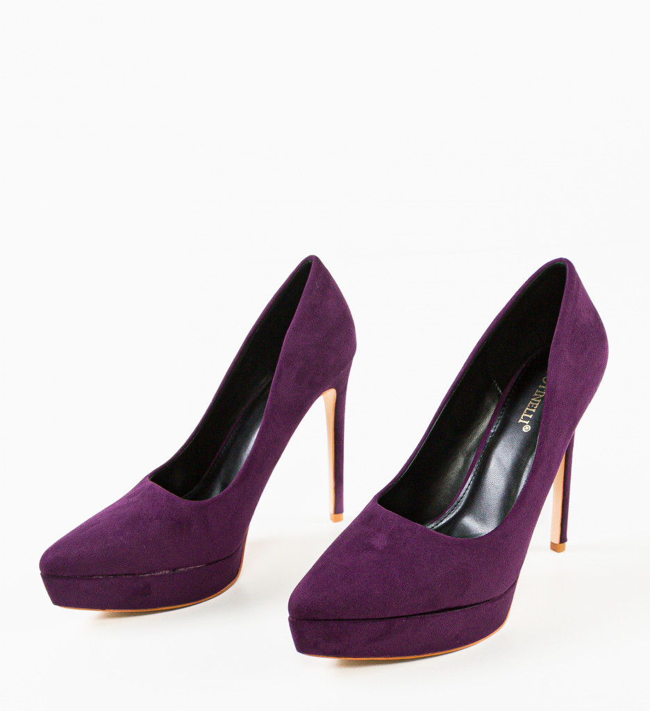 Pantofi cu Toc Antony Mov - Eleganță și Stil - imagine 9