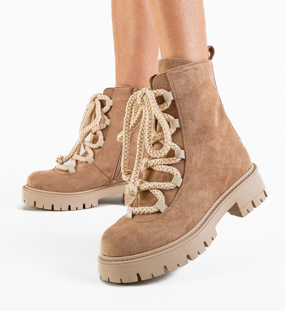 Ghete Dama Kartat Khaki - Confort & Stil - imagine 3