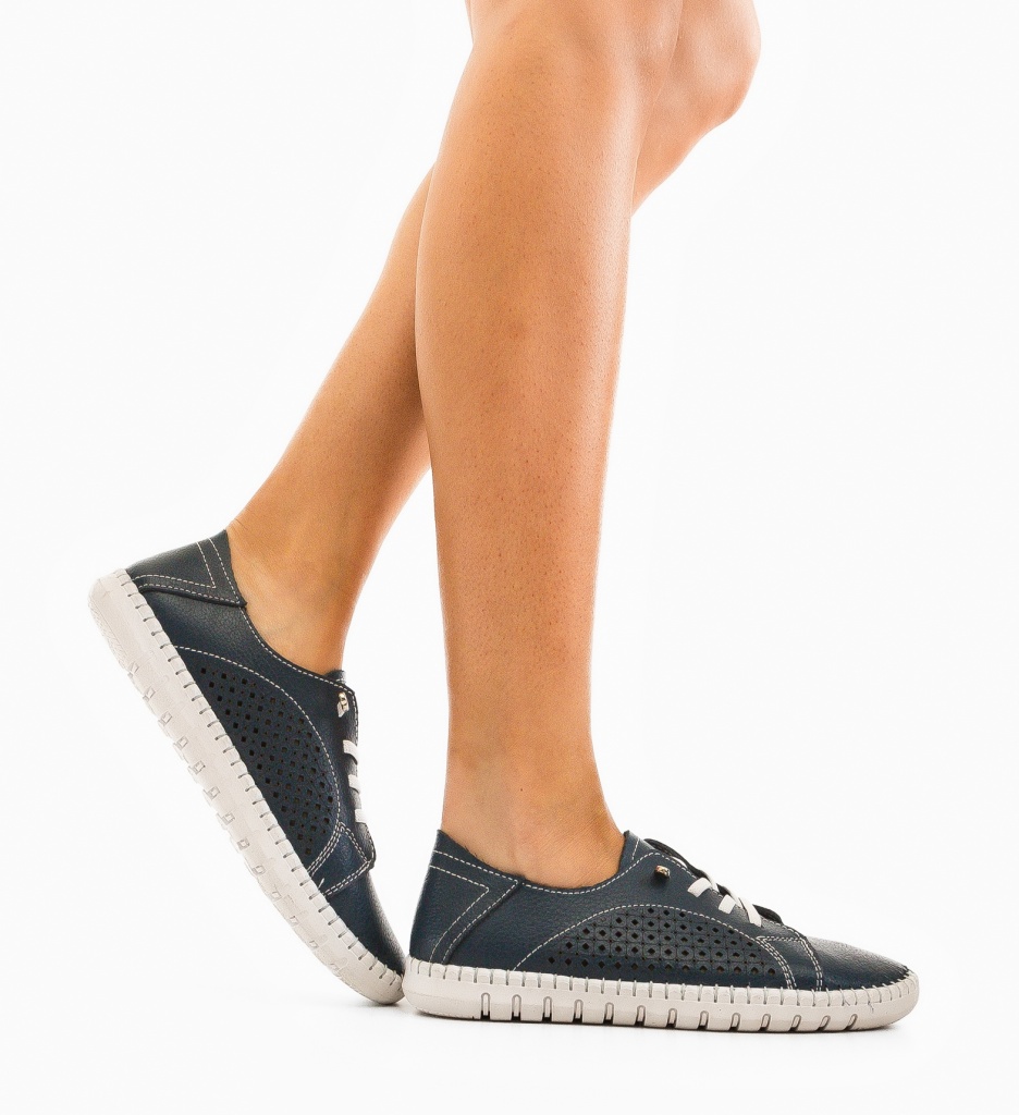 Pantofi Casual Rahima Bleumarin | Confort Zi de Zi - imagine 2