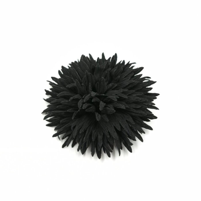 Brosă Damă Floare Neagră Shopika | Accesoriu Elegant