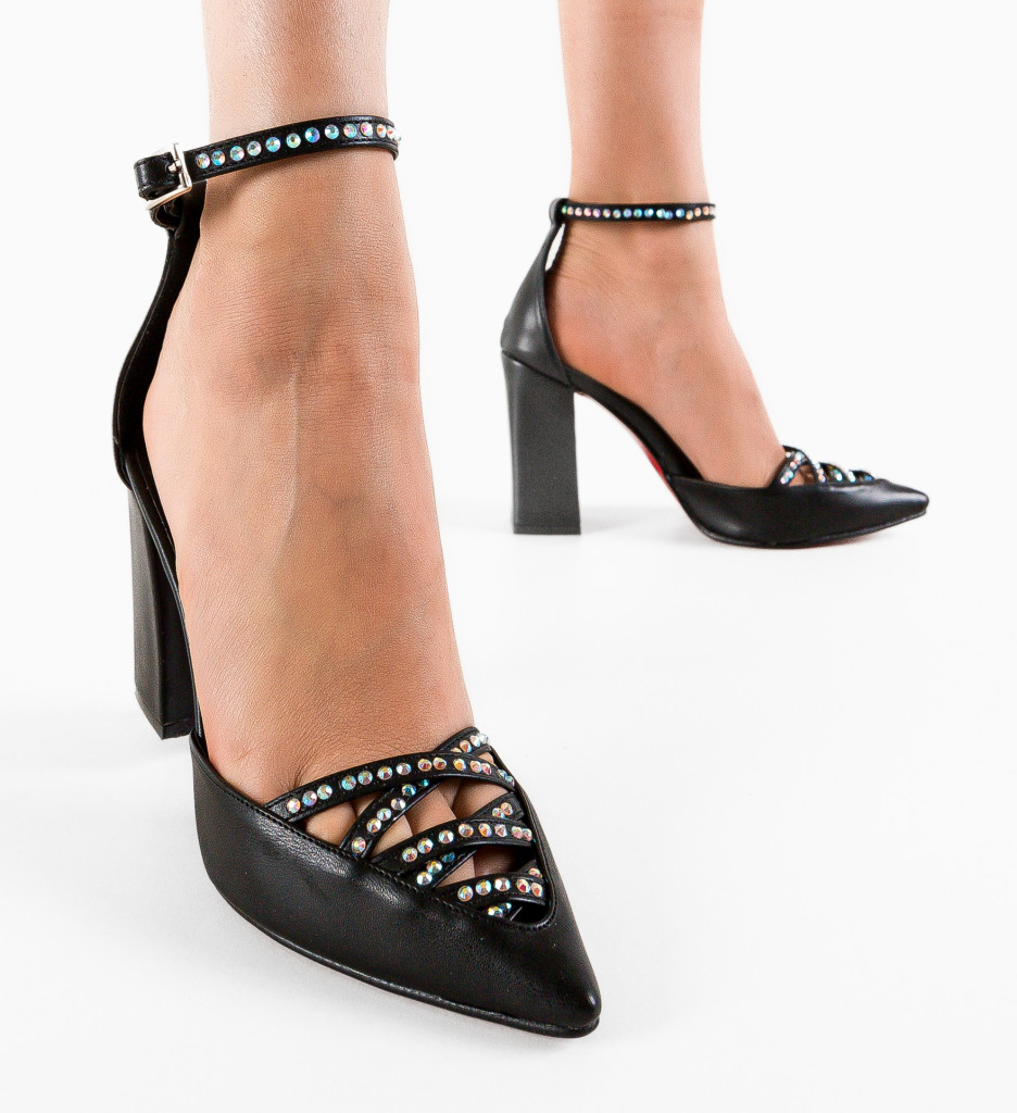 Pantofi dama Alcho Negri 2 - Eleganță și Stil - imagine 2