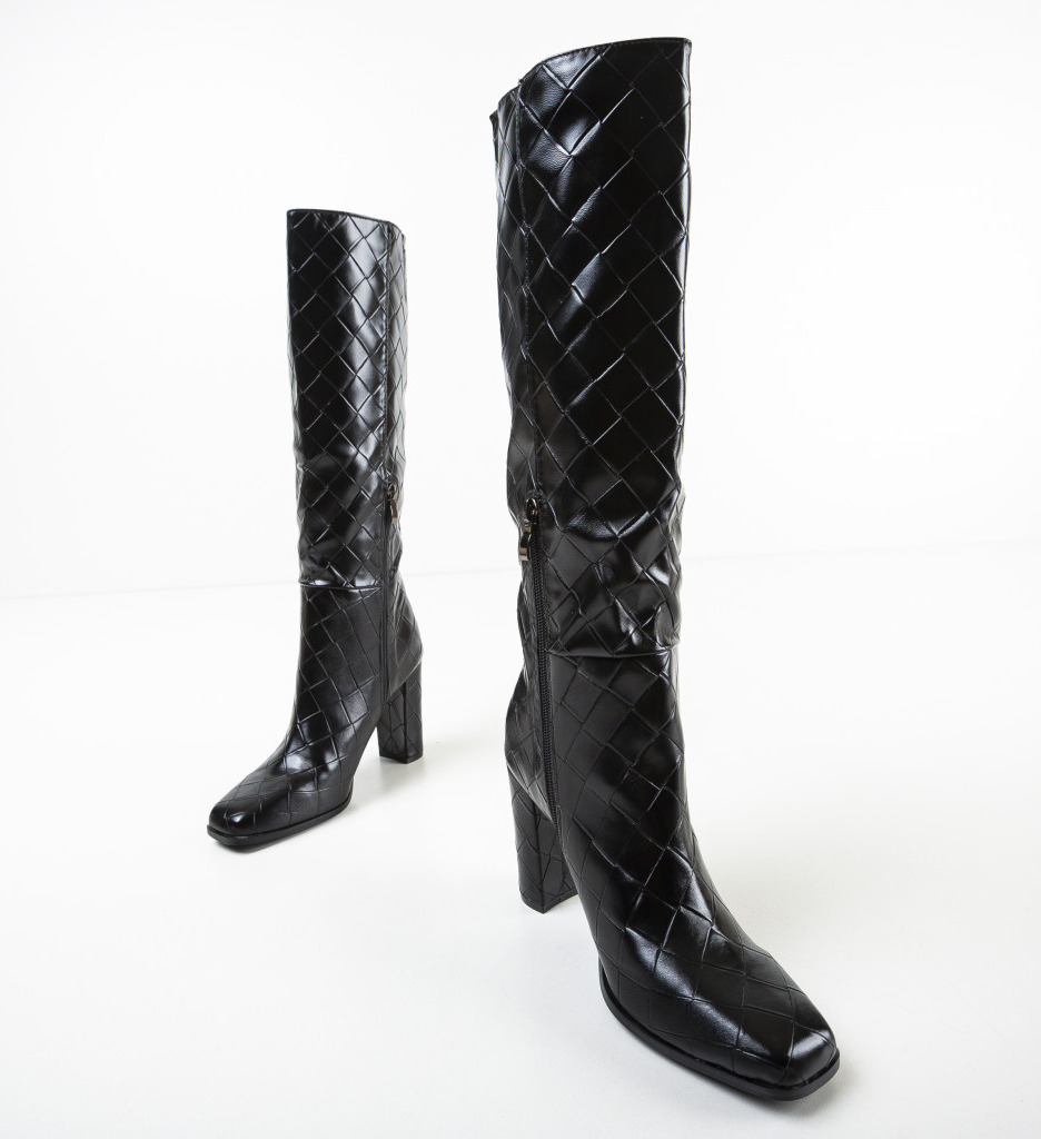 Cizme Nabil Negre | Comoditate și Stil - imagine 6