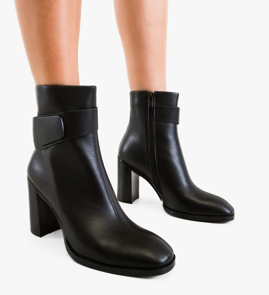 Botine Glaray Negre Depurtat | Eleganță & Confort - imagine 3
