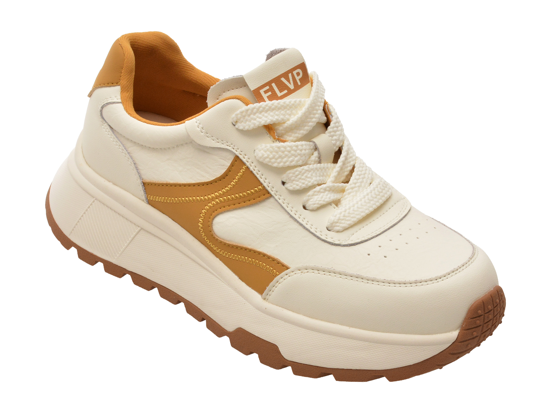 Pantofi sport FLAVIA PASSINI albi, din piele naturală