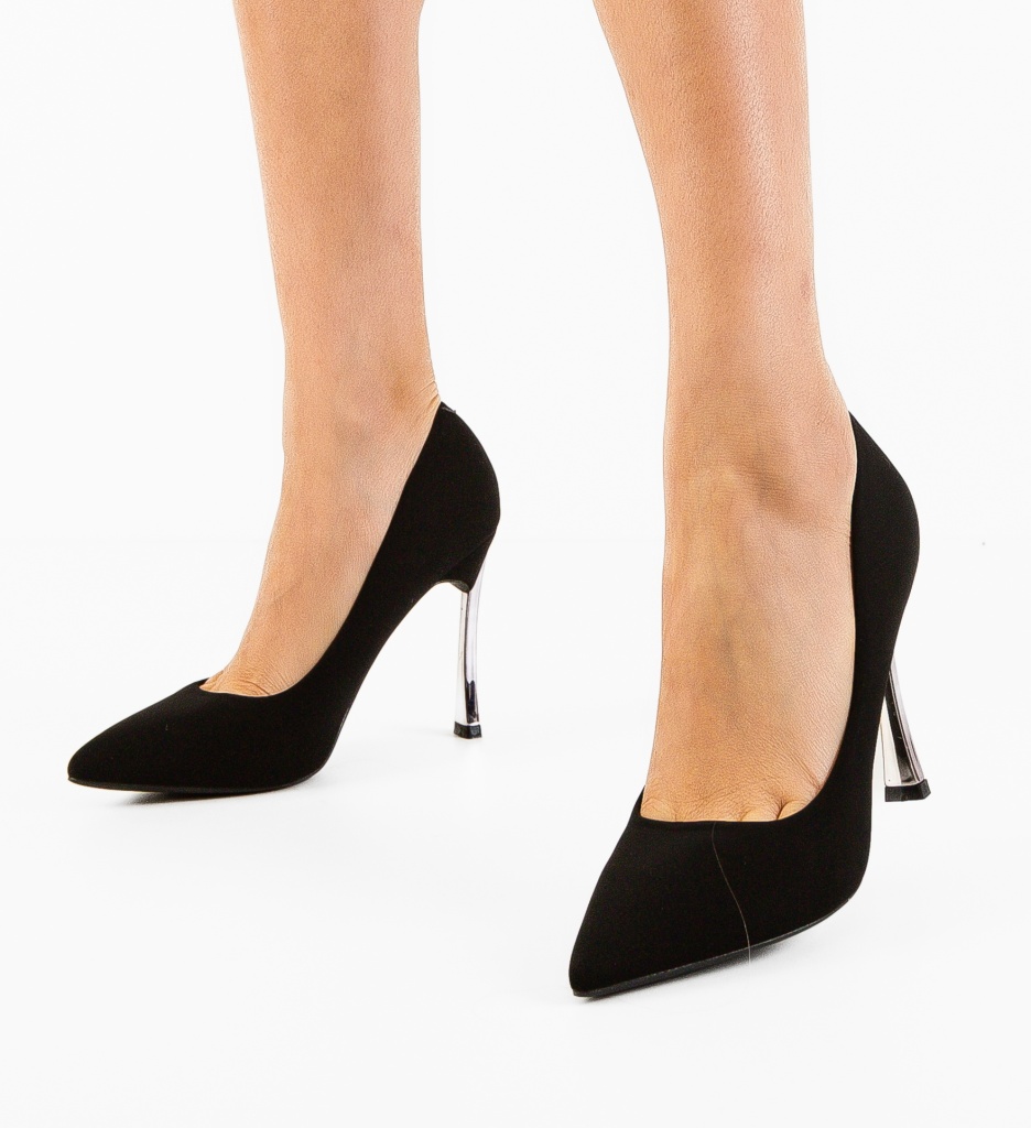 Pantofi cu Toc Neba Negri - Eleganță și Stil - imagine 3