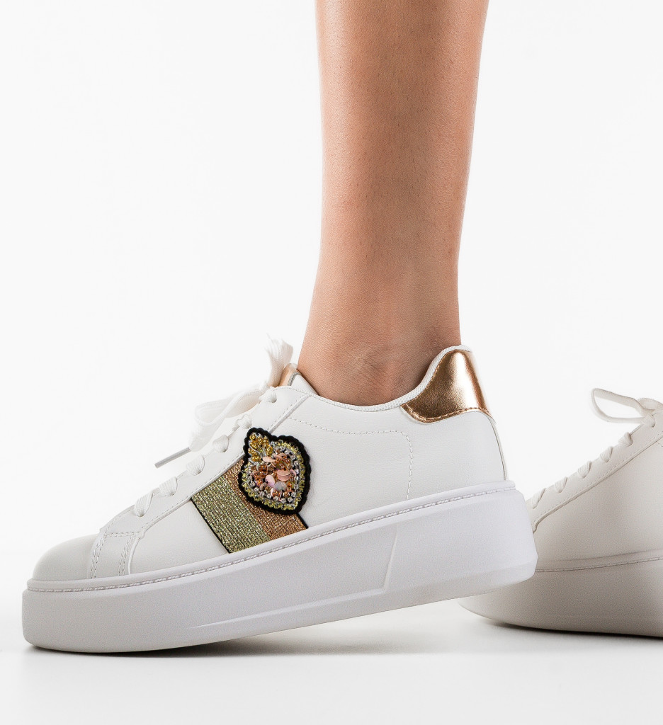 Pantofi Sport Keira Aurii - Stil și Confort - imagine 3