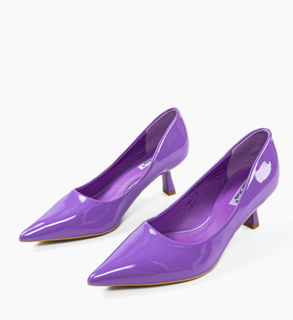 Pantofi cu Toc Lenn Mov | Eleganță Pură - imagine 4