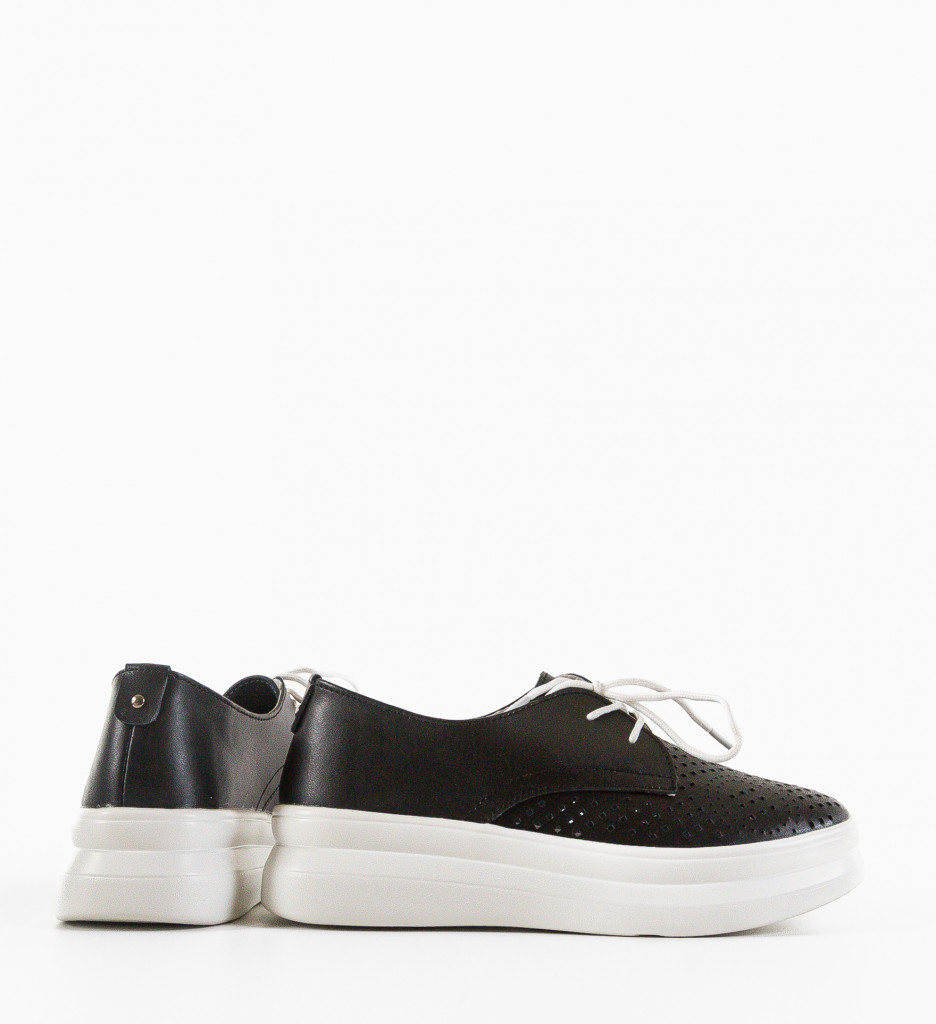 Pantofi Casual Dama Alannah Negri - Confort Zilnic - imagine 5