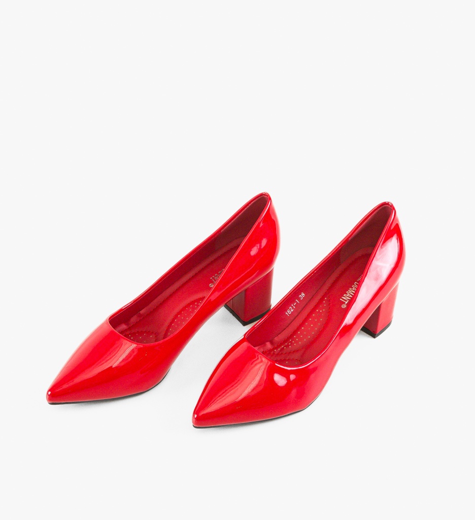 Pantofi Rose Rosii - Eleganță și Stil Feminin - imagine 2