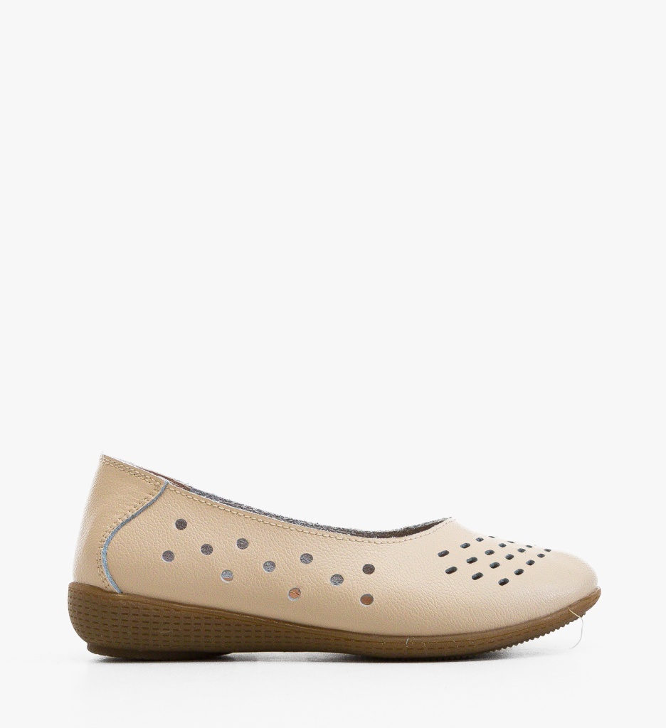 Balerini Dama Vanga Bej - Confort Casual - imagine 6