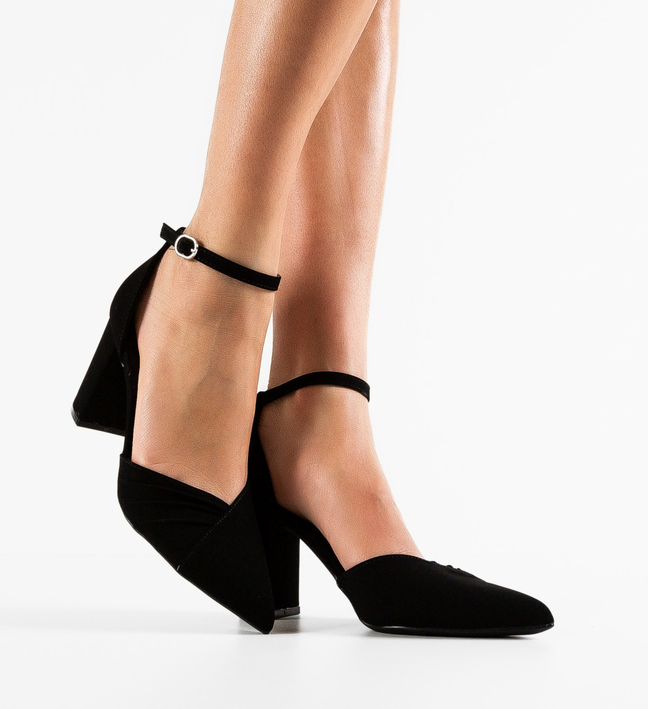 Pantofi Toc Salme Negri - Eleganță la Fiecare Pas - imagine 2
