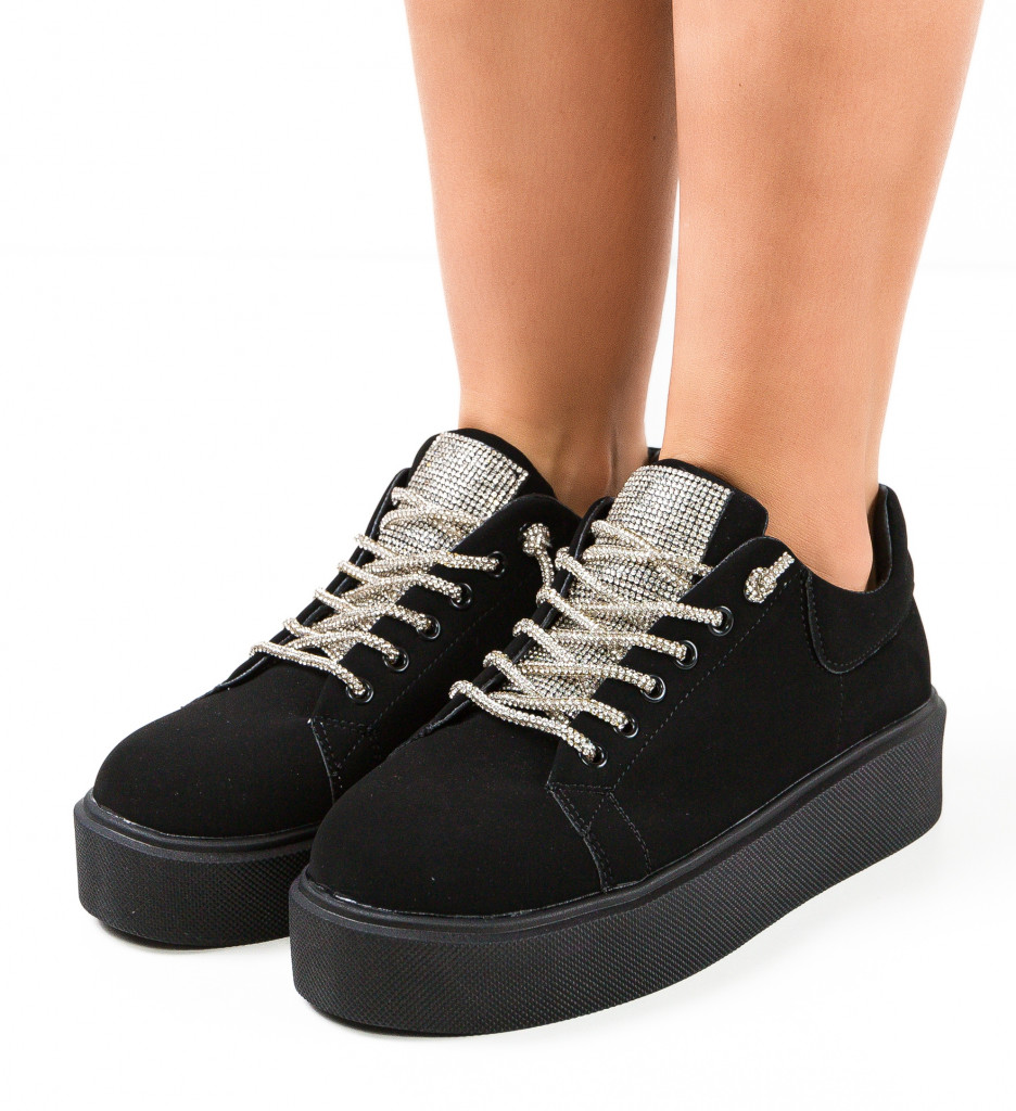 Sneakers Dama Laro Negri | Stil și Confort - imagine 3