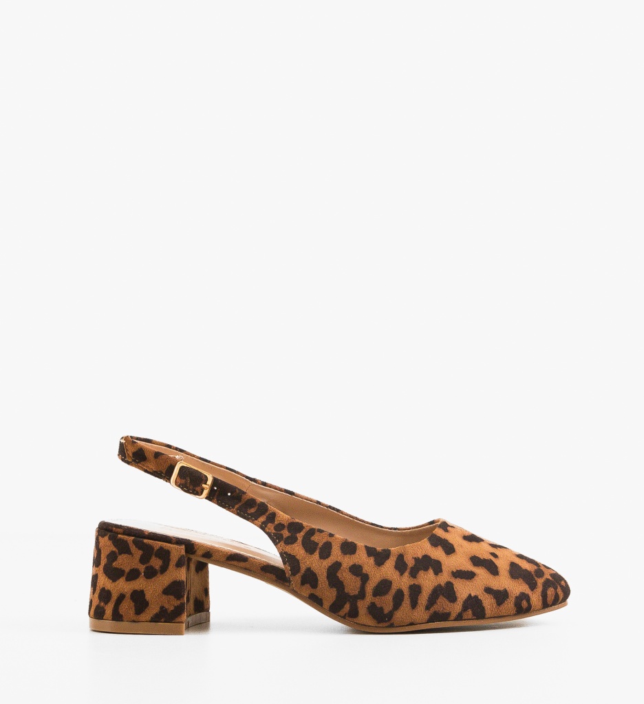 Pantofi cu Toc Kheian Print - Eleganți și Confortabili