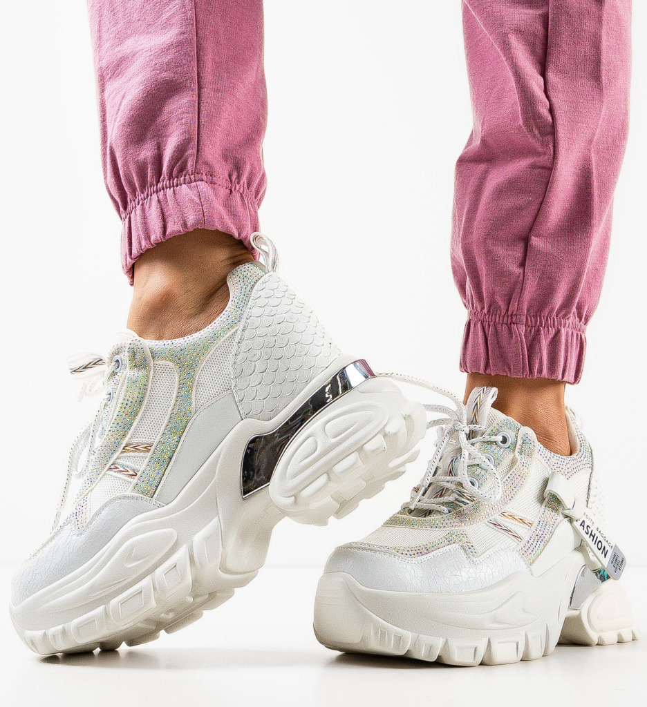 Sneakers Dama Klamun Albi | Confort și Stil