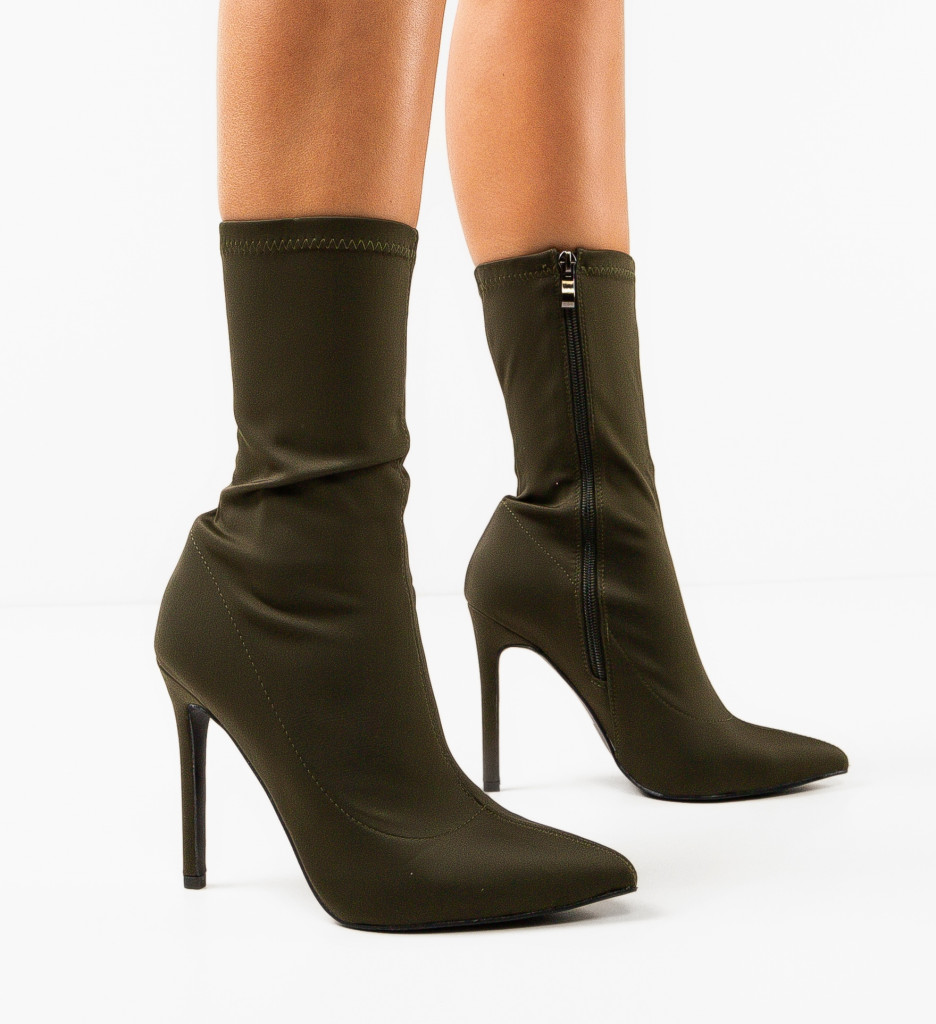 Botine Dama Broome Verzi Elegante - imagine 2