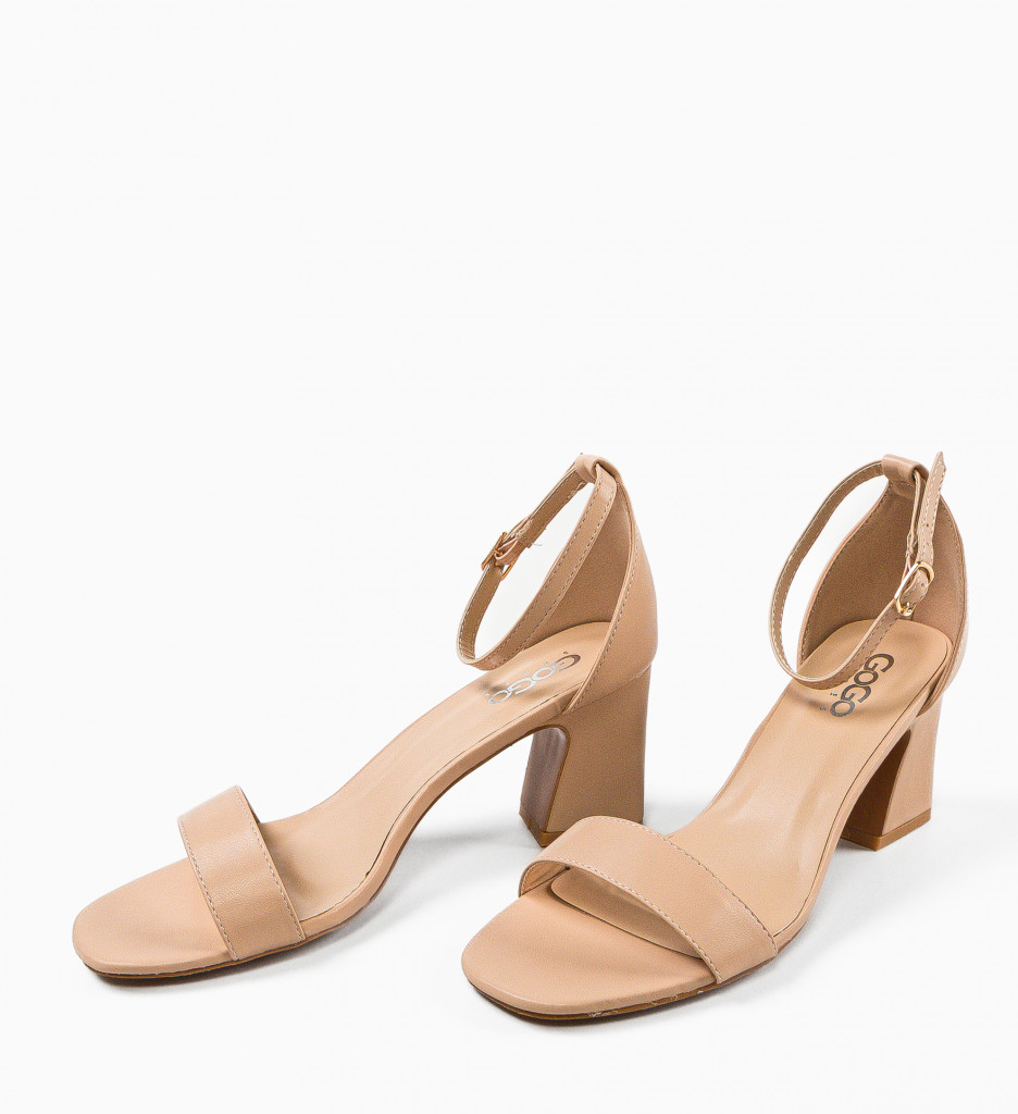 Sandale cu toc Imma Bej | Eleganță și Stil - imagine 6
